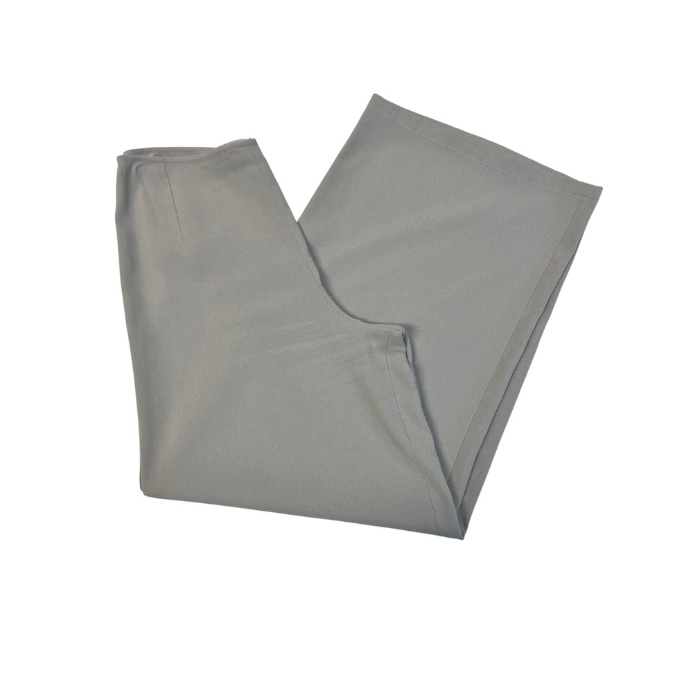 Lilith Wide Leg Pants Womens L‎ Sage Green Good French Made High Rise Trousers